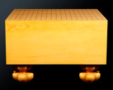 China grown Hon Kaya Masame Go board with legs 6.8-sun / 20.6 cm thick No.71140F