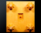 China grown Hon Kaya Masame Go board with legs 6.8-sun / 20.6 cm thick No.71140F