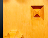 China grown Hon Kaya Masame Go board with legs 6.8-sun / 20.6 cm thick No.71140F