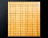 China grown Hon Kaya made Shihou-masa Go board with legs (6.0-sun/184 mm thick) No.71141F *Off-spec