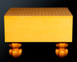 China grown Hon Kaya made Ten-masa Go board with legs (6.0-Sun/180 mm thick) No.71142F