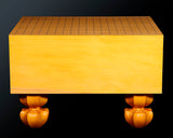 China grown Hon Kaya made Ten-masa Go board with legs (6.0-Sun/180 mm thick) No.71142F