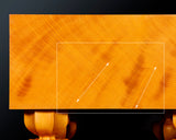 China grown Hon Kaya made Ten-masa Go board with legs (6.0-Sun/180 mm thick) No.71142F