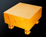 China grown Hon Kaya made Ten-masa Go board with legs (6.0-Sun/180 mm thick) No.71142F