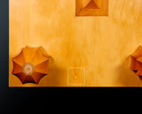 Japan grown Hon Kaya made Ten-masa Go board with legs (6.2-Sun/189 mm thick) No.71143F