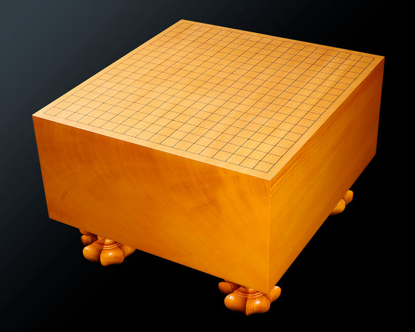 『2025 クリスマスSALE 第2弾』512-CSLG-04 中国産本榧脚付碁盤 天柾 6.7寸 訳有品 No.71144F