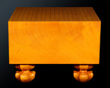 China grown Hon Kaya made Ten-masa Go board with legs (6.7-Sun/204 mm thick) No.71144F *Off-spec