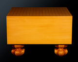 China grown Hon Kaya made Ten-masa Go board with legs (6.7-Sun/204 mm thick) No.71144F *Off-spec