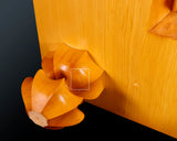 China grown Hon Kaya made Ten-masa Go board with legs (6.7-Sun/204 mm thick) No.71144F *Off-spec