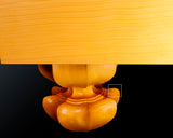 China grown Hon Kaya made Ten-masa Go board with legs (6.7-Sun/204 mm thick) No.71144F *Off-spec