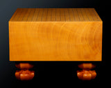 China grown Hon Kaya made Ten-masa Go board with legs (6.2-Sun/188 mm thick) No.71145F *Off-spec