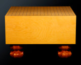 China grown Hon Kaya made Ten-masa Go board with legs (6.2-Sun/188 mm thick) No.71145F *Off-spec