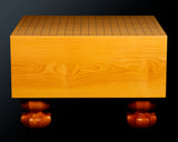 China grown Hon Kaya made Ten-masa Go board with legs (6.2-Sun/188 mm thick) No.71145F *Off-spec