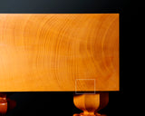 China grown Hon Kaya made Ten-masa Go board with legs (6.2-Sun/188 mm thick) No.71145F *Off-spec