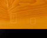 China grown Hon Kaya made Ten-masa Go board with legs (6.2-Sun/188 mm thick) No.71145F *Off-spec