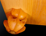 Japan grown Hon Kaya made Kiura Go board with legs (6.9-Sun/210 mm thick) No.71146F *Off-spec