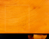 Japan grown Hon Kaya made Kiura Go board with legs (6.9-Sun/210 mm thick) No.71146F *Off-spec