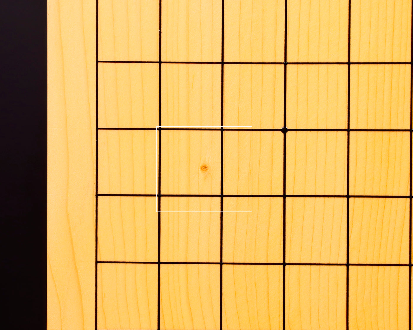 盤師 吉田寅義製作 15㎜碁石用脚付碁盤 NO.74021F 15㎜碁石&碁盤3点
