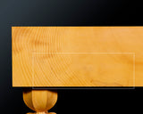 Board craftsman Mr. YOSHIDA made Hyuga Kaya Go board with legs Kiura 3.9-Sun (thick about 126 mm) No.74022F