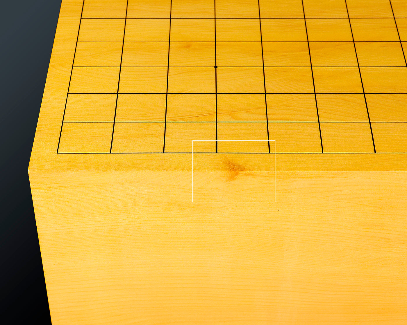 盤師 吉田寅義製作 屋久榧脚付碁盤 天柾 6.3寸 No.74026F