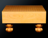 Board craftsman Mr. YOSHIDA made Hyuga Kaya Go board with legs "Ten-masa" 4.1-Sun (thick about 125 mm) No.74029F *Off-spec