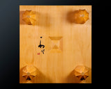 Board craftsman Mr. YOSHIDA made Hyuga Kaya Go board with legs "Ten-masa" 4.1-Sun (thick about 125 mm) No.74029F *Off-spec