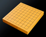 Board craftsman Mr.Miura of Yachimata Gobanten made Japan grown Hon-Kaya 9*9-ro Table Go board Ten-masa (Masame) 0.9-sun / 30 mm thick 2-piece composition board Haguruma-mori finish lines No.75001