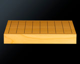 Board craftsman Mr.Miura of Yachimata Gobanten made Japan grown Hon-Kaya 9*9-ro Table Go board Ten-masa (Masame) 0.9-sun / 30 mm thick 2-piece composition board Haguruma-mori finish lines No.75001