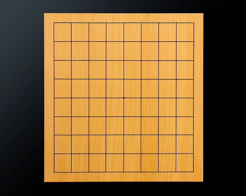 Board craftsman Mr.Miura of Yachimata Gobanten made Japan grown Hon-Kaya 9*9-ro Table Go board Ten-masa (Masame) 0.9-sun / 30 mm thick 2-piece composition board Haguruma-mori finish lines No.75001