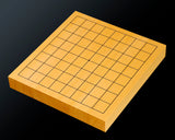 Board craftsman Mr.Miura of Yachimata Gobanten made Japan grown Hon-Kaya 9*9-ro Table Go board Ten-masa (Masame) 0.9-sun / 29 mm thick 4-piece composition board Haguruma-mori finish lines No.75002