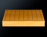 Board craftsman Mr.Miura of Yachimata Gobanten made Japan grown Hon-Kaya 9*9-ro Table Go board Ten-masa (Masame) 0.9-sun / 29 mm thick 4-piece composition board Haguruma-mori finish lines No.75002