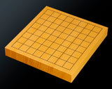 Board craftsman Mr.Miura of Yachimata Gobanten made Japan grown Hon-Kaya 9*9-ro Table Go board Ten-masa (Masame) 0.9-sun / 29 mm thick 2-piece composition board Haguruma-mori finish lines No.75003