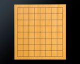 Board craftsman Mr.Miura of Yachimata Gobanten made Japan grown Hon-Kaya 9*9-ro Table Go board Ten-masa (Masame) 0.9-sun / 29 mm thick 2-piece composition board Haguruma-mori finish lines No.75003