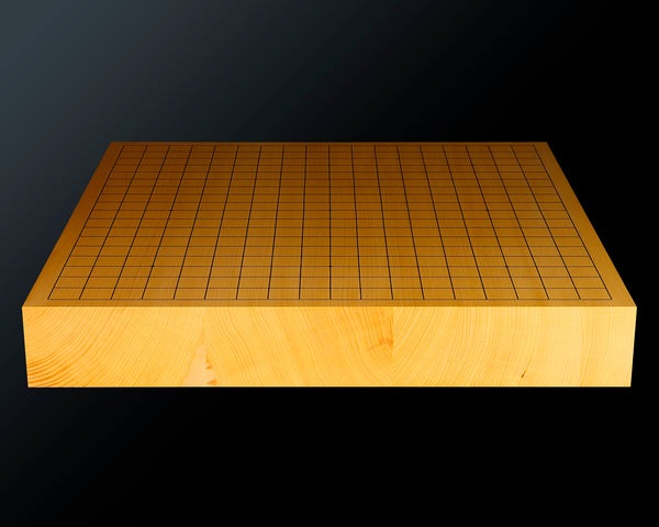 八街碁盤店 盤師 三浦勝巳製作 日本産本榧卓上碁盤 天柾 2.0寸4枚接ぎ ＊歯車盛り仕上げ No.75004