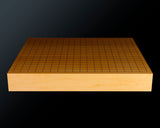 Board craftsman Mr.Miura of Yachimata Gobanten made Japan grown Hon-Kaya Table Go board Ten-masa (Masame) 2.0-sun / 61 mm thick 4-piece composition board Haguruma-mori finish lines No.75004