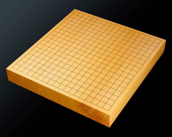 八街碁盤店 盤師 三浦勝巳製作 日本産本榧卓上碁盤 天柾 2.0寸5枚接ぎ ＊歯車盛り仕上げ No.75005