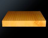 Board craftsman Mr.Miura of Yachimata Gobanten made Japan grown Hon-Kaya Table Go board Ten-masa (Masame) 2.0-sun / 61 mm thick 5-piece composition board Haguruma-mori finish lines No.75005