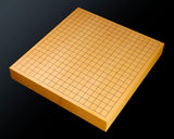 Board craftsman Mr.Miura of Yachimata Gobanten made Japan grown Hon-Kaya Table Go board Ten-masa (Masame) 2.0-sun / 61 mm thick 5-piece composition board Haguruma-mori finish lines No.75006