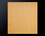 Board craftsman Mr.Miura of Yachimata Gobanten made Japan grown Hon-Kaya Table Go board Ten-masa (Masame) 2.0-sun / 61 mm thick 5-piece composition board Haguruma-mori finish lines No.75006
