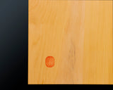Board craftsman Mr.Miura of Yachimata Gobanten made Japan grown Hon-Kaya Table Go board Ten-masa (Masame) 2.0-sun / 61 mm thick 5-piece composition board Haguruma-mori finish lines No.75006
