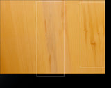 Board craftsman Mr.Miura of Yachimata Gobanten made Japan grown Hon-Kaya Table Go board Ten-masa (Masame) 2.0-sun / 61 mm thick 5-piece composition board Haguruma-mori finish lines No.75006