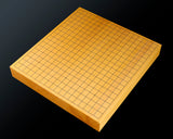 Board craftsman Mr.Miura of Yachimata Gobanten made Japan grown Hon-Kaya Table Go board Ten-masa (Masame) 1.9-sun / 60 mm thick 4-piece composition board Haguruma-mori finish lines No.75007