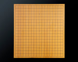 Board craftsman Mr.Miura of Yachimata Gobanten made Japan grown Hon-Kaya Table Go board Ten-masa (Masame) 1.9-sun / 60 mm thick 4-piece composition board Haguruma-mori finish lines No.75007