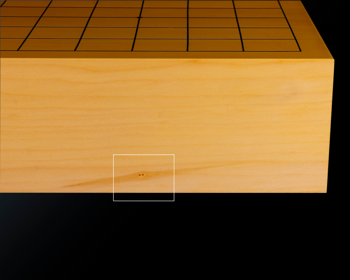 601-YCB-10 八街碁盤店 盤師 三浦勝巳製作 日本産本榧卓上碁盤 天柾