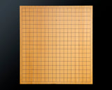 Board craftsman Mr.Miura of Yachimata Gobanten made Japan grown Hon-Kaya Table Go board Ten-masa (Masame) 1.9-sun / 60 mm thick 3-piece composition board Haguruma-mori finish lines No.75008