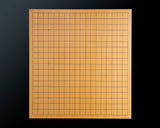 Board craftsman Mr.Miura of Yachimata Gobanten made Japan grown Hon-Kaya Table Go board Ten-masa (Masame) 1.9-sun / 60 mm thick 3-piece composition board Haguruma-mori finish lines No.75009