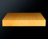 Board craftsman Mr.Miura of Yachimata Gobanten made Japan grown Hon-Kaya Table Go board Ten-masa (Masame) 1.9-sun / 60 mm thick 4-piece composition board Haguruma-mori finish lines No.75010