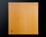 Board craftsman Mr.Miura of Yachimata Gobanten made Japan grown Hon-Kaya Table Go board Ten-masa (Masame) 1.9-sun / 60 mm thick 4-piece composition board Haguruma-mori finish lines No.75010