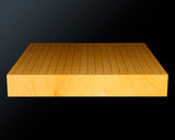 Board craftsman Mr.Miura of Yachimata Gobanten made Japan grown Hon-Kaya Table Go board Ten-masa (Masame) 2.0-sun / 61 mm thick 4-piece composition board Haguruma-mori finish lines No.75011