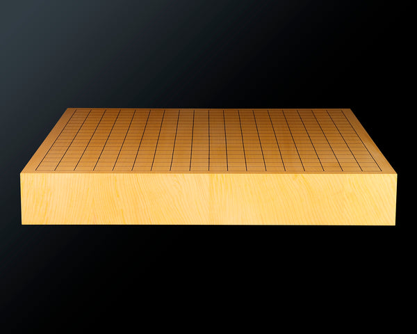 八街碁盤店 盤師 三浦勝巳製作 日本産本榧卓上碁盤 天柾 2.0寸4枚接ぎ ＊歯車盛り仕上げ No.75012